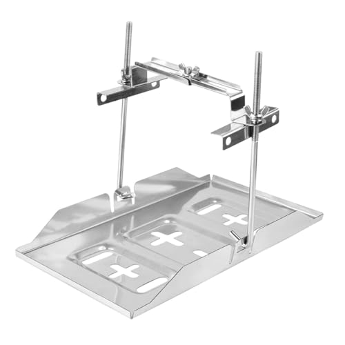 Soporte de batería ajustable fácil de instalar con base metálica duradera 2