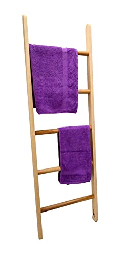 Hilwood - Garderobenleiter Holzleiter Handtuchhalter Leiter Dekoleiter...
