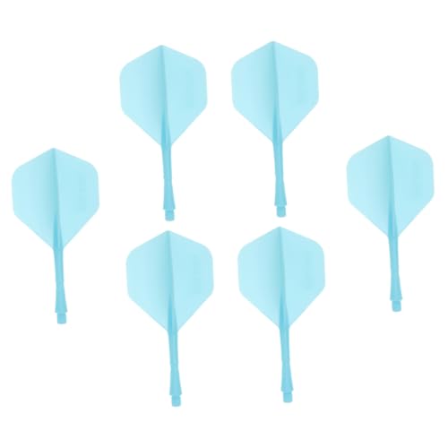 BRIGHTFUFU Shafts 6pcs Flights Tails Fins Pp Material Sturdy Smooth Decorative Tails for DIY and Practice