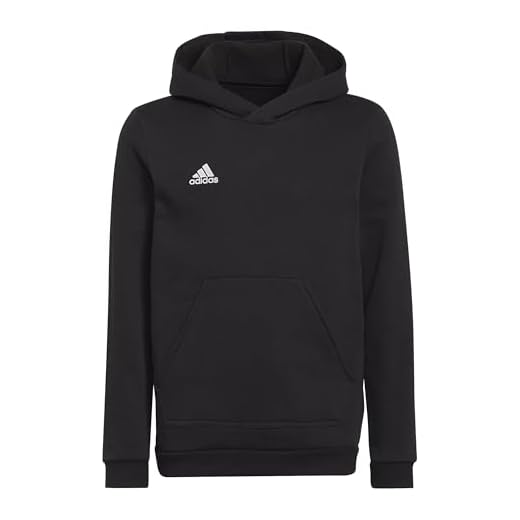 adidas Entrada 22, Sudadera con capucha Unisex niños, Negro (Black 01), 13-14 años