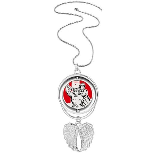 Collier ailes d'ange et citations de Mao une expression d'audace