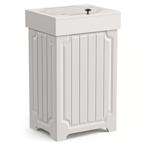 Povrgive Wood Trash Can Cabinet, 13 Gallon Hidden Kitchen Garbage