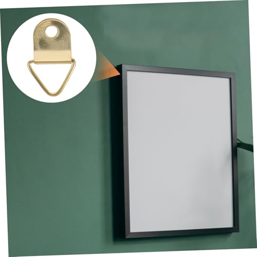 Image of TEHAUX Heavy Duty Metal Picture Hooks Triangle Hanger Hooks Screws for Wall Decor Home Office Gallery