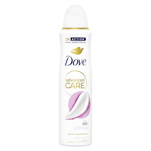 Dove Advanced Care Soft Feel Deospray mit feuchtigkeitsspendender und hautfreundlicher Formel, ohne Alkohol… – Ansicht 1
