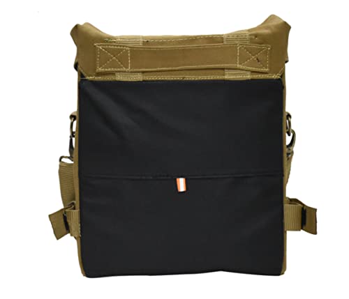 Image of Canvas Touring Side Bag 20ltr Compatible with RE All Bikes 350 /500cc All Bikes (Tan)