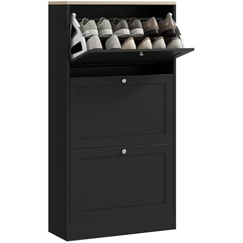 HOMCOM Armoire à Chaussures Scandinave Cover