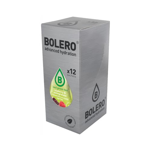 Bolero Iced Green Tea (12x8g) Frambuesa y granada - Intra y Post-Entrenamiento - Intra-Entrenamiento