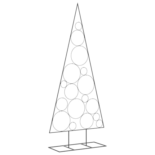 vidaXL Metall-Weihnachtsbaum für Dekorationen Schwarz 180 cm
