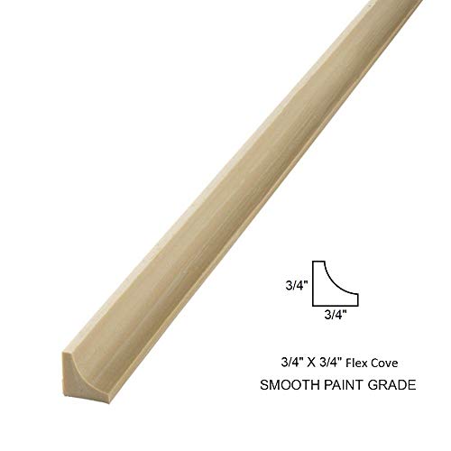 FLEXTRIM Flexible Cove molding - #WM93: 3/4" x 3/4" Flex Cove molding - 12' feet Long - Made in The USA - Thumbnail 2