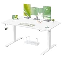 Verstelbaar bureau 180 x 75 cm incl. houten poten