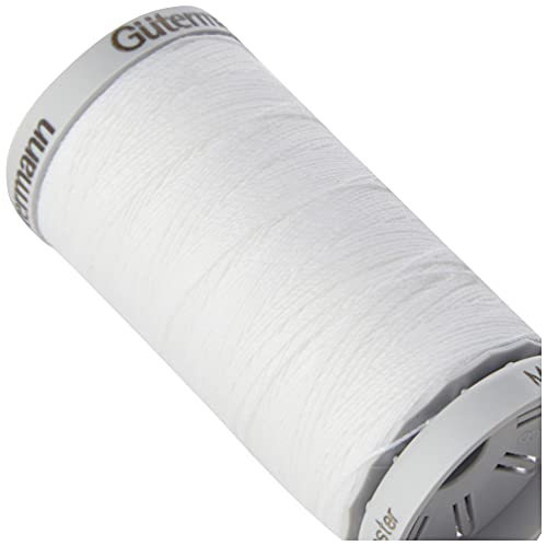 Gutermann hilo extra fuerte poliéster blanco 100 m miniatura 2