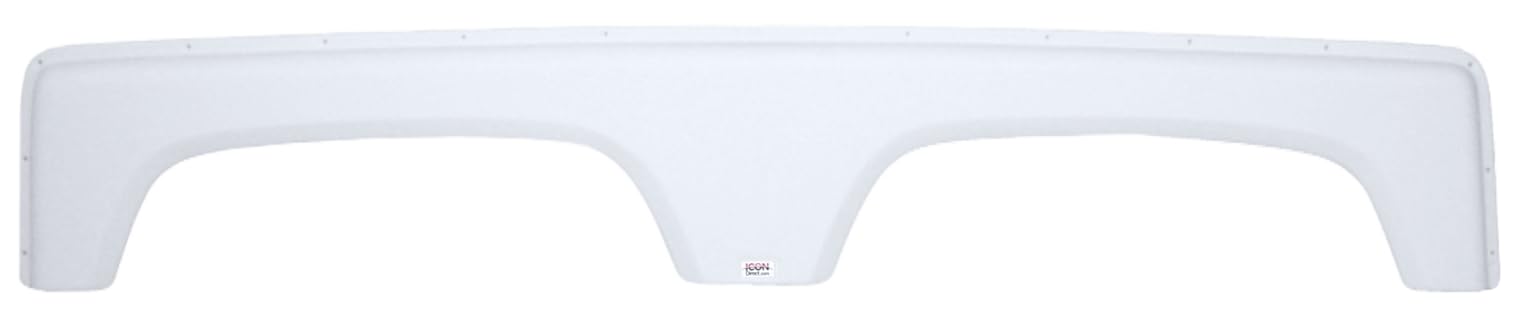 ICON 12284 Tandem Axle Fender Skirt FS2284 for Coachmen - Polar White