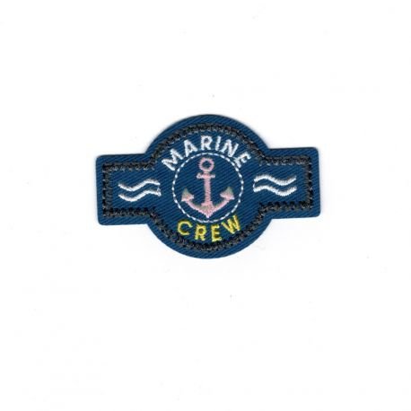 Ecusson Thermocollant Ancre Marine Crew 3,50 x 6 cm Cover