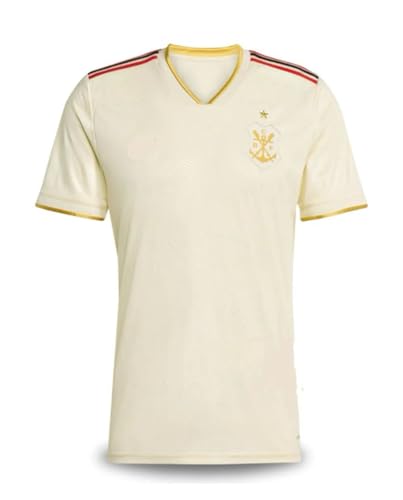 CAMISA DE TIME FLAMENGO BEJE 2025/26 CAMISETA DE FUTEBOL MASCULINO (BR, Alfa, G, Regular, FLAMENGO BEJE, FLAMENGO)