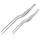 Supvox 2 Stück pack Kochpinzette aus Edelstahl 16cm 20cm Fischgrätenentferner Küchenhelfer für Westliche Gerichte Langlebige Fischgrätenpinzette zum Sicheren Zubereiten und Dekorieren