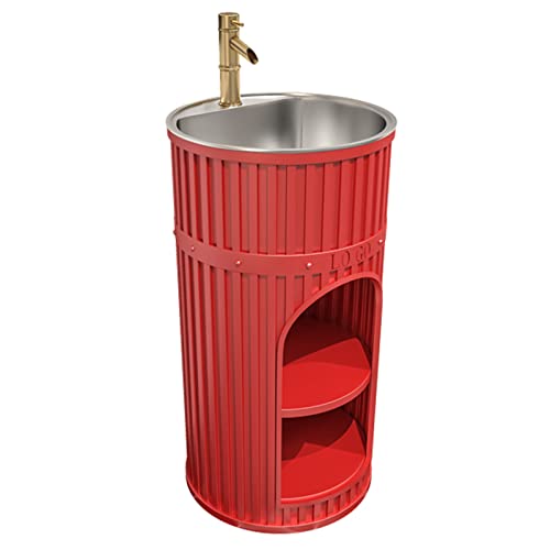 [Set completo per il trucco del bagno]: questo set per il trucco in stile industriale include lavabo, rubinetto, specchio e accessori per l'installazione, rendendolo perfetto per il tuo bagno personale o pubblico.