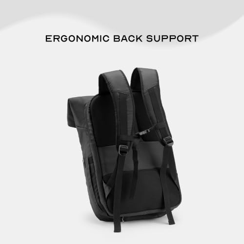Image of Assembly Oblique Laptop Backpack for Men Women 15.6 Inch Office Travel Bag Rain Cover Dog Hook Passport Pocket