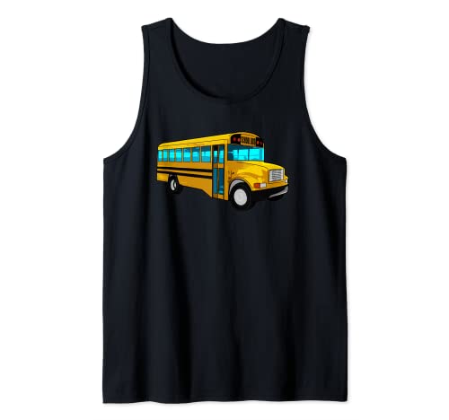 Yellow School Bus Driver Top - Niños, Hombres, Mujeres, Ayudante Camiseta sin Mangas