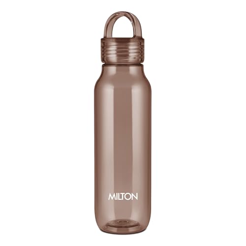 Image of MILTON Fashion 750 Pet water bottle, 670 ml|Tritan Plastic|Leak-Proof, BPA-Free, Sturdy Handle|Reusable Water bottle for fridge|Perfect for Office, Travel, Gym Tumbler Bottle for Men and Women, Brown