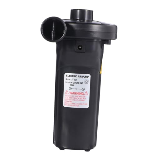 ABOOFAN Rechargeable Electric Air Pump with Lithium Battery Portable Inflatable Pump for Quick Inflate Deflate of Kayaks Air Beds and Sports Equipment US Plug Compatible Black