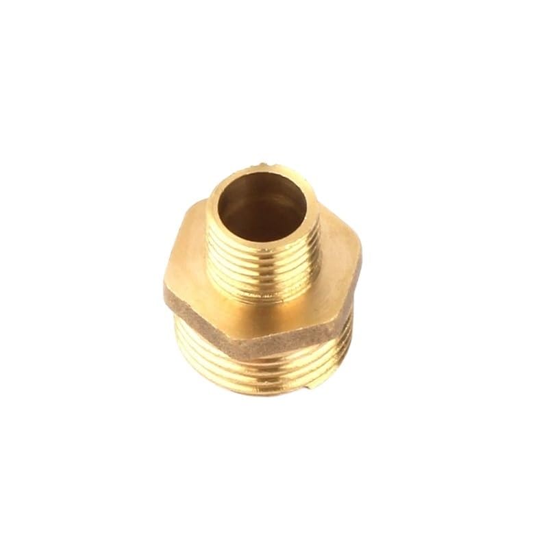 26pcs connettore in ottone da 1/4 di pollice a 1/2 pollice filettatura maschio in ottone giunti dritti for l'irrigazione del giardino domestico