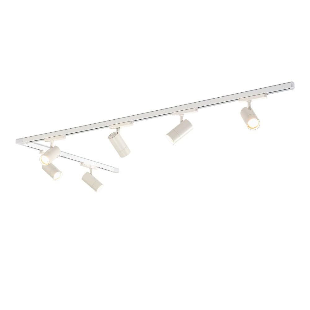 Qub - Zoom 3 fase LED Raillight Set - Blanco, L-Form, 2 X 3 Metro, 6 Spots Brillo Ajustable