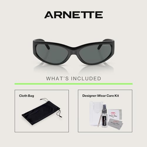 ARNETTE Catfish AN4302 Rectangular Sunglasses for Men for Women +BUNDLE with ACCESSORY EYEWEAR KIT4