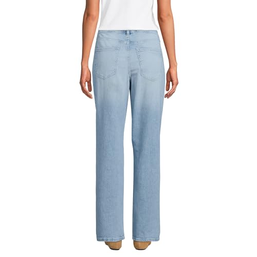 Lands' End Women's Soft Denim Mid Rise Boyfriend Jeans2