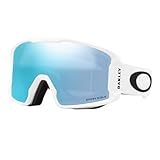 Oakley Line Miner M OO7093 White w/Prizm Snow Sapphire Iridium Ski Goggles For Men For Women + Bundle Accessory Leash Kit, Microfiber Pouch