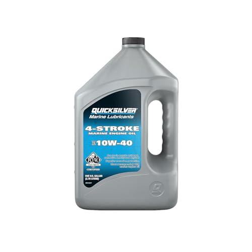Quicksilver 10W-40 4-Stroke Marine Engine Oil, 1 Gallon