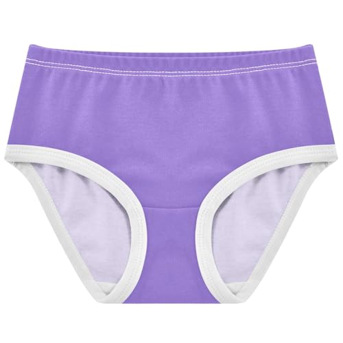 Joisal Medium Purple Girls Underwear Toddler 2t Cotton Panties for Girl Artistic Briefs Kids Undies
