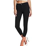 DIYUS Women Dress Pants Slim Fit Stretch Comfy Business Casual Work Pants Skinny Leg with Pocket 30 Black M