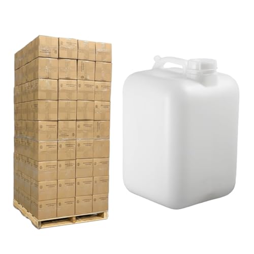 FastRack 5 Gallon Hedpak Water Jug with Screw Cap | 108-Pack (1 Pallet), BPA-Free Food-Grade HDPE, Leak-Proof White Container, &ndash; For Brewing, Fermentation, Water Storage & Commercial Use