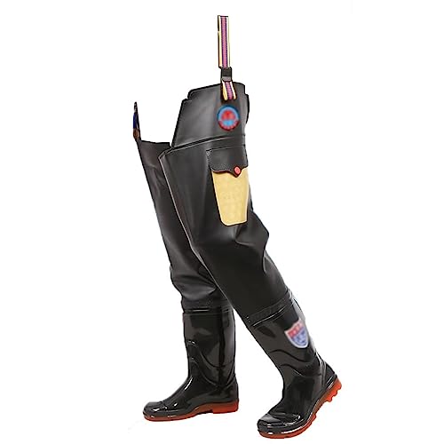 Vadeadores de pesca impermeables, botas duraderas con suela de vaca para hombres y mujeres, ideales para actividades al aire libre y pesca