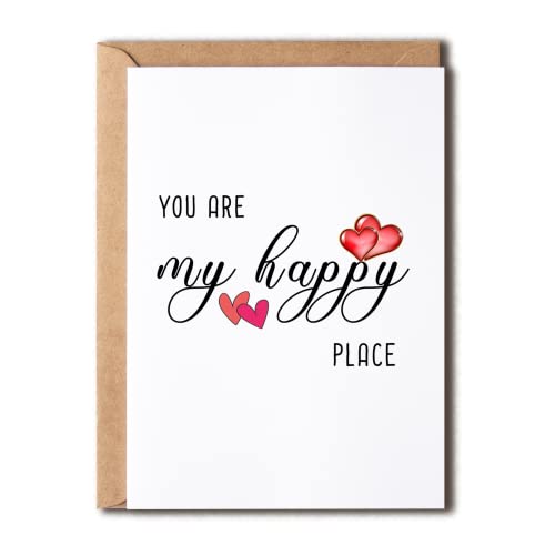 Oysterspearlyouaremyhappyplaceillustratedgreetingcardloveyouvalentinesdaycardanniversaryboyfriendgirlfriendhusbandwife Urban Country Home Decor Oysterspearl you are my happy place illustrated greeting card love you valentines day card anniversary boyfriend girlfriend husband wife urban country home decor