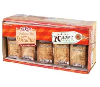 Proteínas, MINI DORADITAS TÍA ROSA, Pan Dulce, Crujientes, Caja con 20 paquetes de 45g c/u