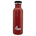 Laken Unisex - Botella de Acero Inoxidable Muy Robusta para Adultos, 0,75 L, Color Rojo, 0.75