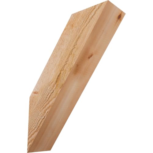 Ekena Millwork BRC04X12X16TRA00RWR 4"W x 12"D x 16"H Traditional Rough Sawn Knee Brace, Western Red Cedar