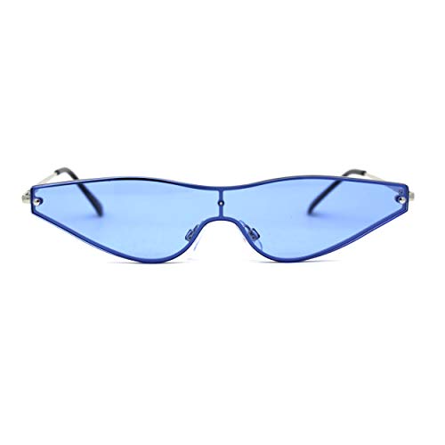 80s Funky Triangle Narrow Shield Retro Sunglasses