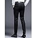 Maiyifu-GJ Men's Stylish Slim Fit Pant Classic Straight Leg Casual Suit Pant Lightweight Business Wrinkle Resistant Trouser (Black,36)