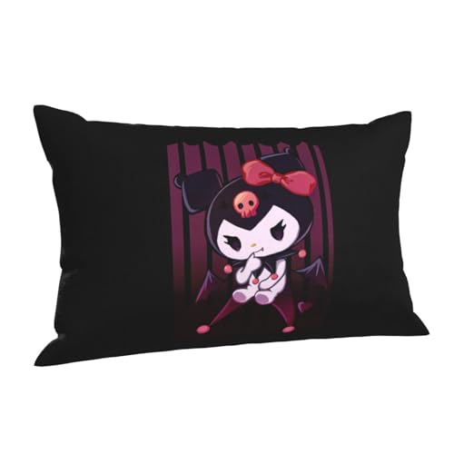 クロミ ちゃん 枕カバー まくらカバー 綿100% 枕カバー 適度な厚さの生地 抗菌 防臭 ピロケース 四季適応 枕カバー ピローケース 洗える 柔らかい ホテル品質 16"X24"(40cm×60cm)