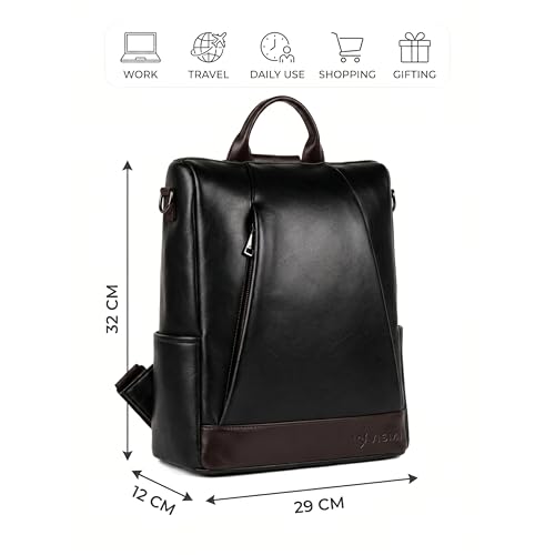 Image of VISMIINTREND Backpack Bags for Women | Rakhi Gift for Sister | Vegan Leather Laptop Bag for Women Office, Backpack for College, Daily Travel Bagpack - Rakshabandhan Gift For Sister