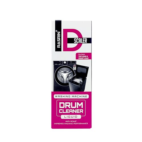 Image of D-Scaler Washing Machine Drum Cleaner Liquid 120ml (Pack of 2) | Drum & Tub Descaling Solution | Removes Limescale, Dirt & Odor | Improves Machine Performance | Top & Front Load Compatible