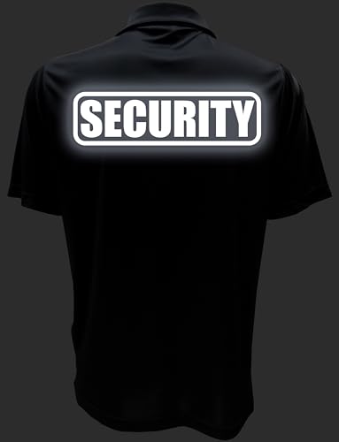 Conspiracy Tee Security Polo with Reflective Design front and back, Performance Polo w/Moisture Wicking Technology4