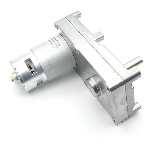 Fuerte motor de engranaje de CC GF-775 6V/12V/24V 1-24RPM Motor de alto par de uso general con engranaje de metal(24rpm,24V)