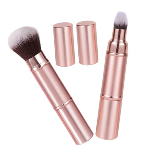 Pinceau pour fond de teint et blush portable pour des retouches maquillage partout