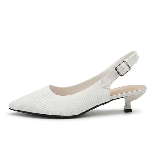 Image of youngshow Women's Slingback Kitten Heels for Work