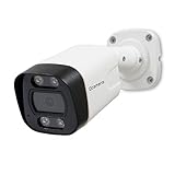 【Visione notturna a colori intelligente】Questa telecamera IP Bullet ha una visione notturna a colori intelligente, quando la telecamera rileva la persona e il vihecle, le luci doppie si aprirà e il video si trasforma a colori, permettendo di conoscere più dettagli