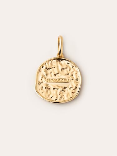 Charm Acuario en Latón Baño de Oro 18Kt para Mujer