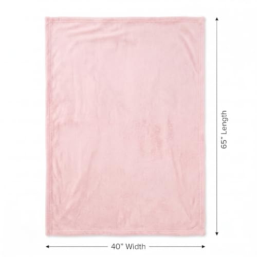 EverSnug Travel Blanket and Pillow - Premium Soft 2 in 1 Airplane Blanket with Soft Bag Pillowcase, Hand Luggage Sleeve and Backpack Clip (Light Pink) - Image 3